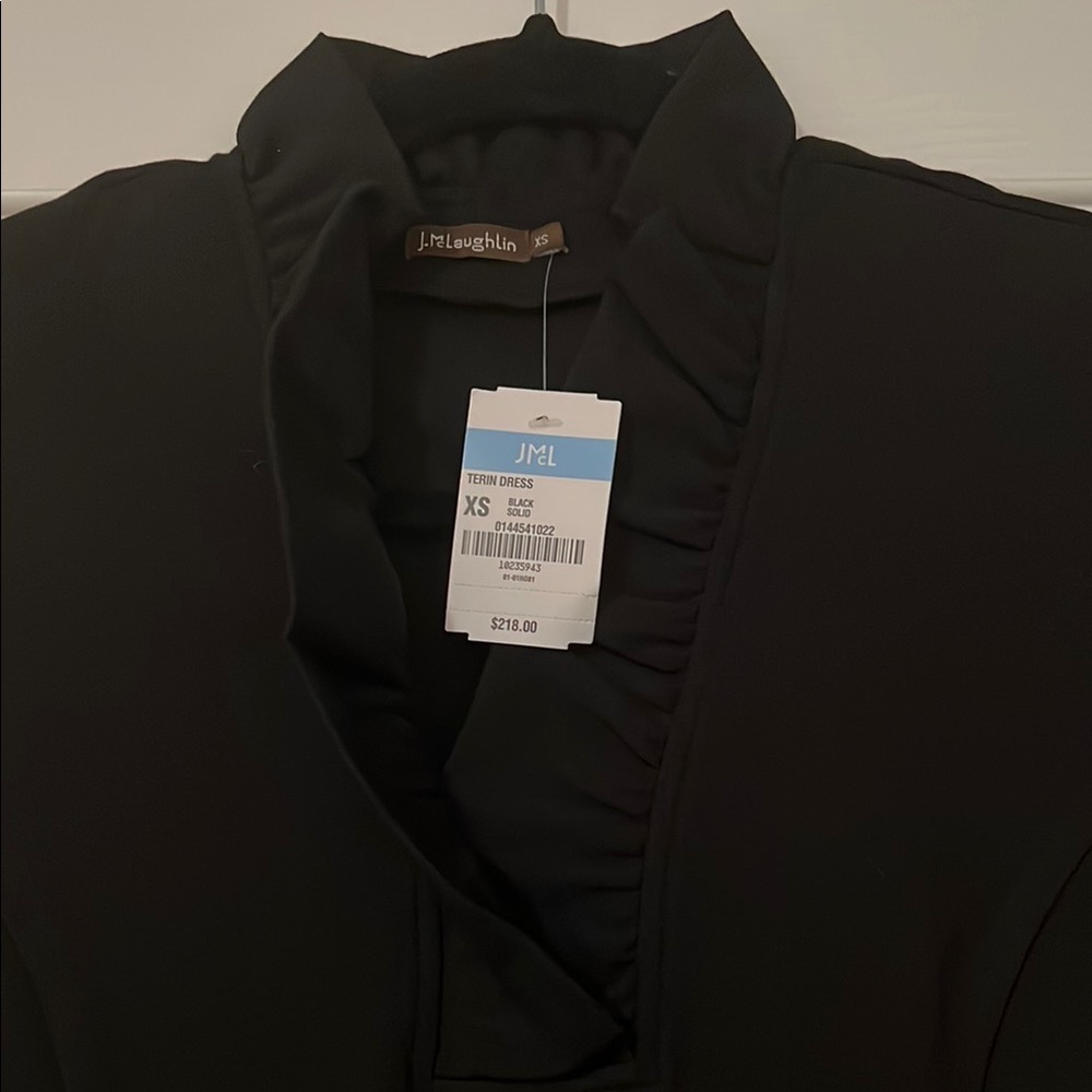 J. McLaughlin Black Terin Dress XS
